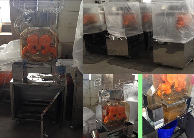 Stainless Steel Orange Juicer Machine High Efficiency 110V / 220V