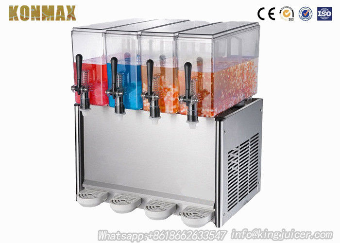 Commercial Jet Spray Milk / Juice Dispensers Machine with Four PC Tank