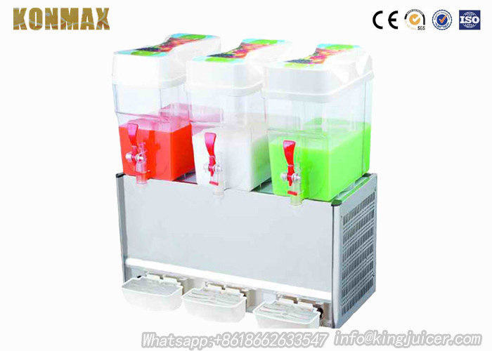 Triple Tank Commercial Automatic Beverage Dispenser Fruit Juice