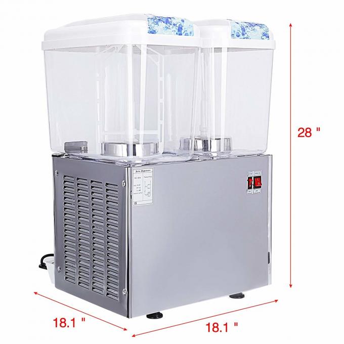 Commercial Stainless Steel Fruit Juice Dispenser 18 Liter With Imported Compressor