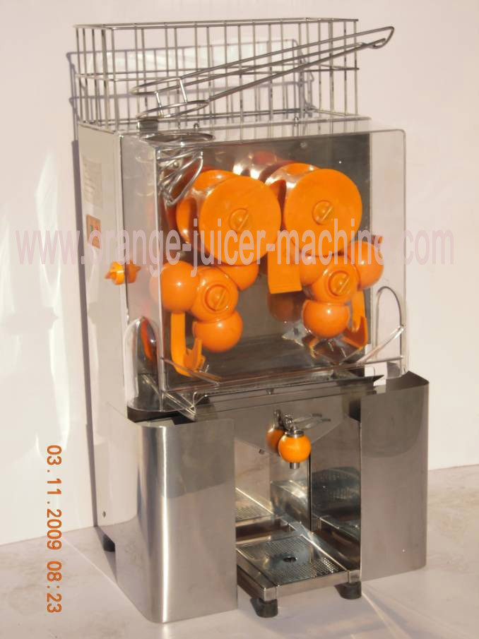 120W Fresh Squeezed Orange Juice Vending Machine Auto Feed Hopper