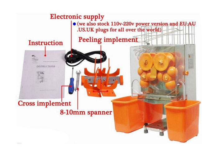 120W High Speed Automatic Orange Juicer Machine / Breville Juicer With