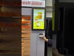 Touch Screen Cold Fresh Juice Vending Machine 24 Hours For Self Service