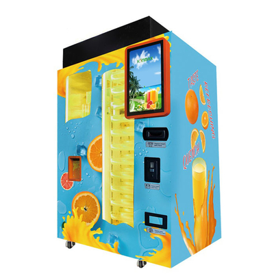 Coin And Note Payment Automatic Orange Juice Vending Machine With Cooling System