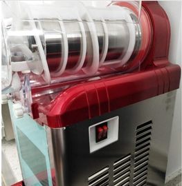 Red Color Deluxe Electric Ice Slush Machine , Luxury Cube Small Slush Machine