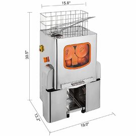Professional Auto Feed Commercial Orange Juicer Machine For Store 375 x 412x 640mm