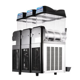 800W Snack Shop Ice Slush Machine , Commercial Electric Three Bowl Hot Juice Dispenser