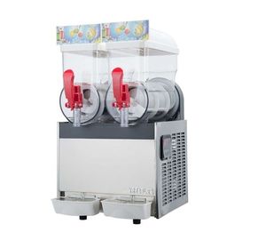 300W 15L×2 Ice Slush Machine With Double Tank For Making Beverage , 110V - 115V