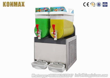 Mall Commercial Grade Ice Slush Machine Snow Melt Making With Two Tanks