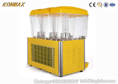 3 tank restaurant beverage dispenser with capacity 54 liters / Cold Juice Dispenser