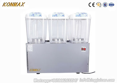 Stainless Steel Cold Drink Dispenser , 9L×4 Cold And Heat Milk / Coffe Dispenser