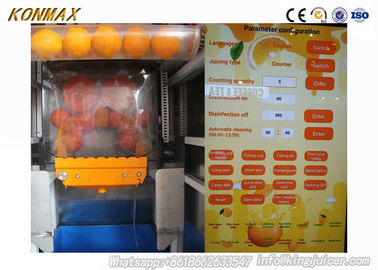 Black Color Orange Fruit Juice Vending Machine For School / Shops Use