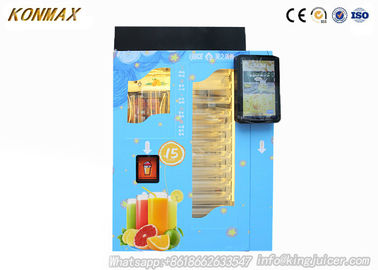 Super Market Automatic Juice Vending Machine With Cup Lid , CE Certificate
