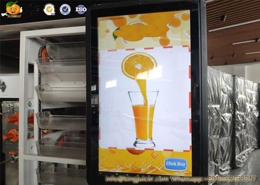 Auto Fruit Juice Vending Machine , Multi Payments Orange Vending Machine With LCD
