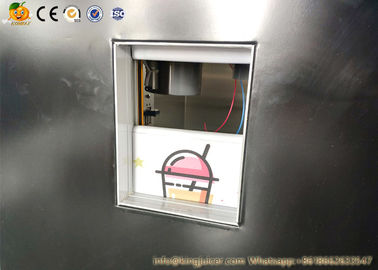 Black Color Orange Fruit Juice Vending Machine For School / Shops Use