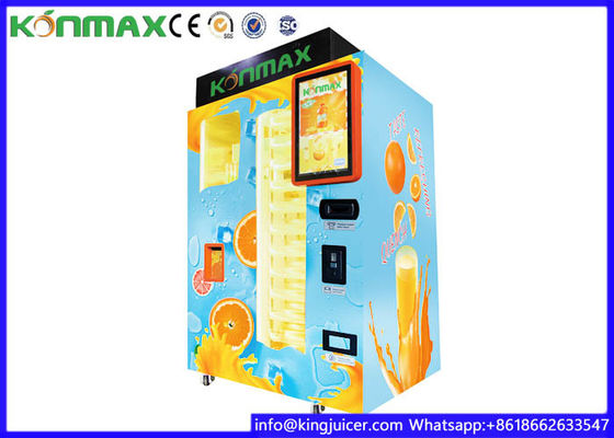 Credit Card Currency Auto Industrial Fruit Juice Dispenser Machine With Cleaning System
