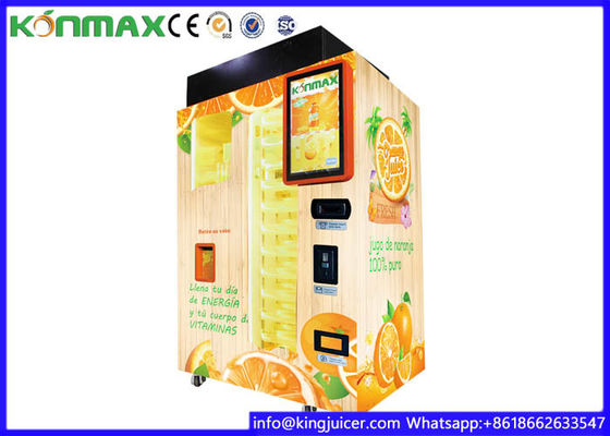 Intelligent Automated Fresh Orange Juice Vending Machine With 20 Inch Lcd Size