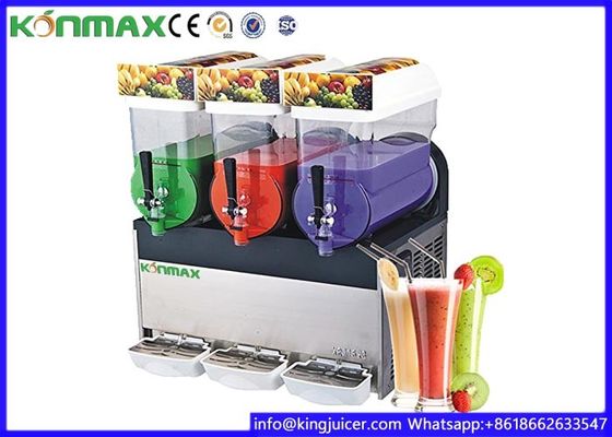 3 Bowls Ice Slush Machine , Frozen Margarita Machine With LED Light Cover