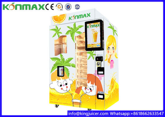 Durable Orange Juice Vending Machine For Supermarket , Fruit Juice Vending Machine