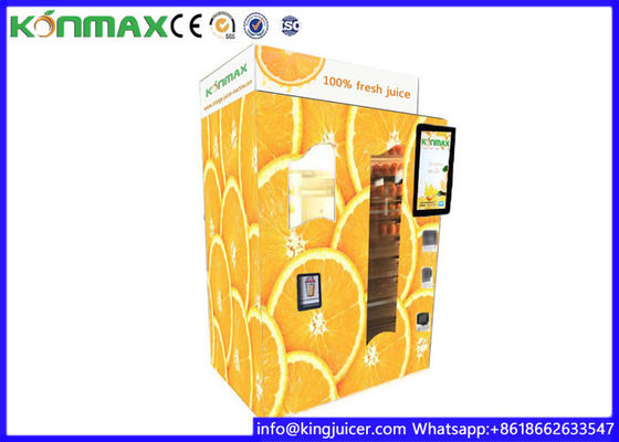 Credit Card Automated Fresh Orange Juice Vending Machine Made Of Stainless Steel