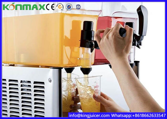 9L×4 Gear Beverage Dispenser Stainless Steel Cold Drink Dispenser Milk / Coffe Dispenser