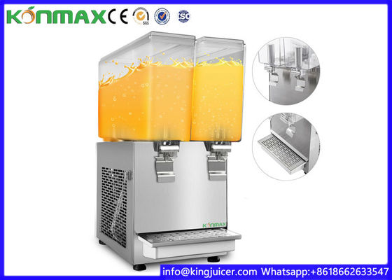 Two Tanks Cooling and Mixing Beverage Cold Drink Dispenser Machine For Bars Shops 18L×2
