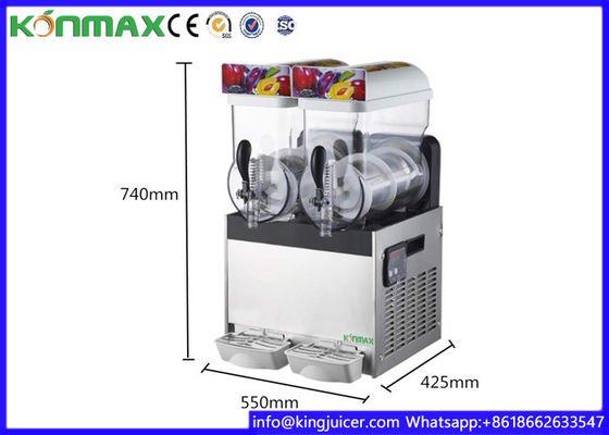 15L X 2 Tank 110V 700W Frozen Drink Machine Margarita Maker For Restaurant Supermarket