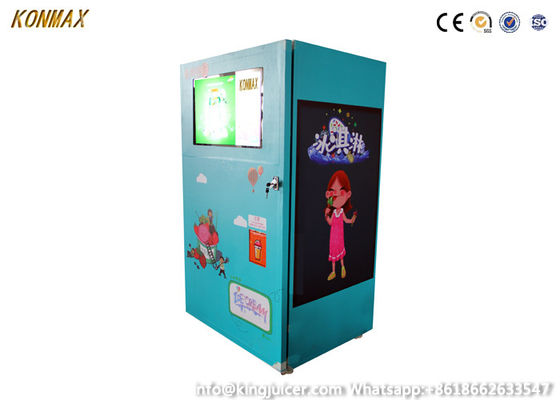 56 Flavors  Soft Ice Cream Vending Machine With 23.6 Inch Touch Screen