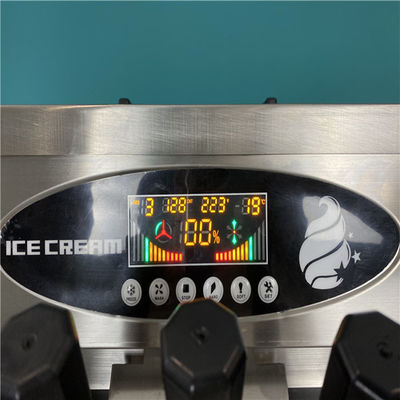 3200W Gelato Ice Cream Maker Pre Cooling System Soft Ice Cream Making Machine