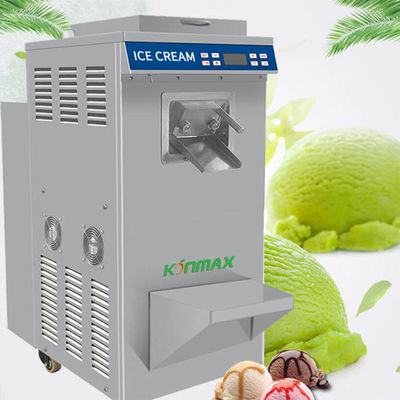 Countertop Double Cylinder Softy Ice Cream Machine With Magnetic Air Pump