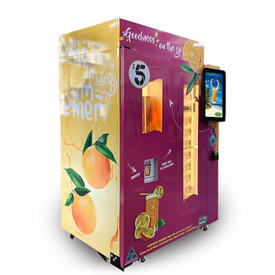 Freshly Squeezed Orange Juice Vending Machine Cooling System For 350ml One Cup