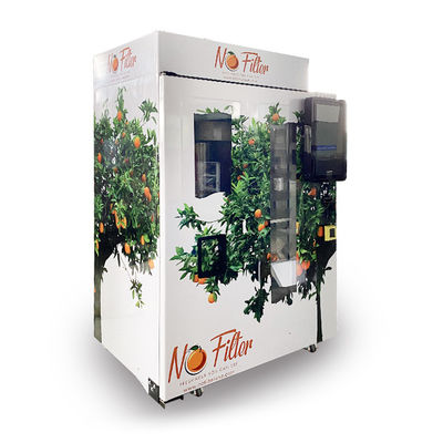 Electric Freshly Squeezed Orange Juice Vending Machine With LED Display Screen