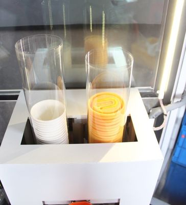 360 Ml Paper Cups Orange Juice Vending Machine Coins And Notes Acceptors