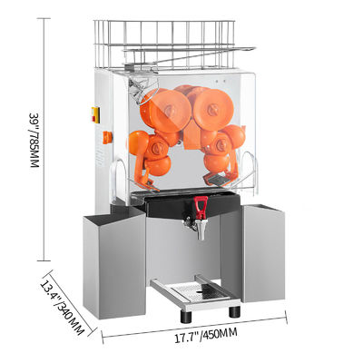 80mm Automatic Commercial Citrus Orange Juicer Press Machine