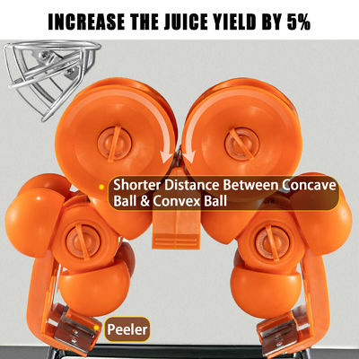 5kg 120w  Orange Juicer  Citrus Juicer For Hotels , 40mm-90mm Orange fresh squeezed machine