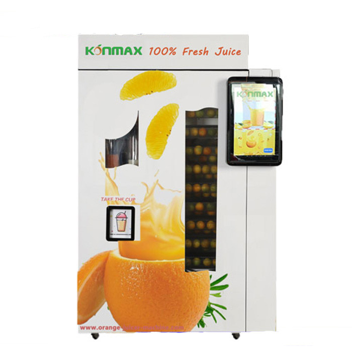 Coin Operated Automatic Fresh Juice Vending Machine For Shopping Mall