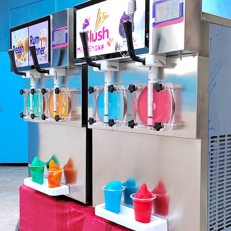 Bubble Tea Fruit Ice Slush Machine For Kids Drink Mini Granita Mix Maker