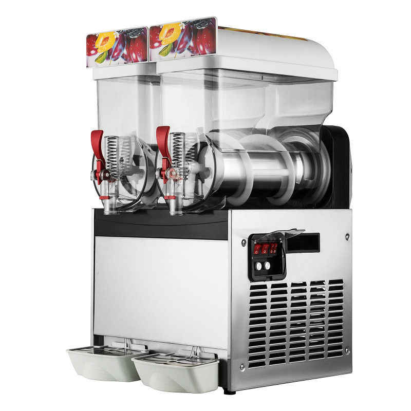 15L×2 Ice Slush Machine / 400w Granita Freezer For Juice With CE Approved , 220V - 240V