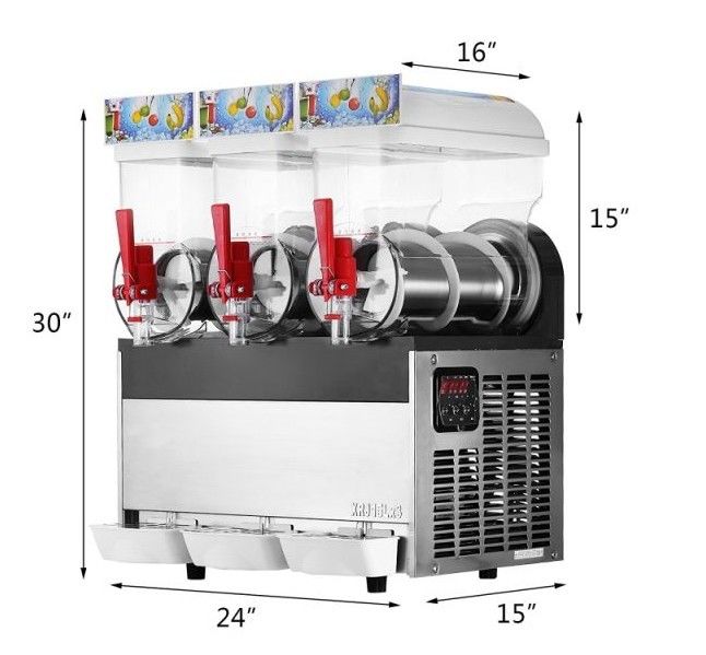 15L Commercial Slush Puppy Machine Margarita Slush Machines For Restaurant