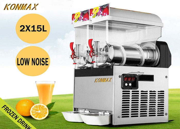 15L X 2 Tank 110V 700W Frozen Drink Machine Margarita Maker For Restaurant Supermarket