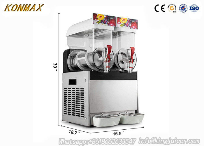 15L Double Bowl 700W Frozen Drink Maker For Ice Slushies , Long Life Time