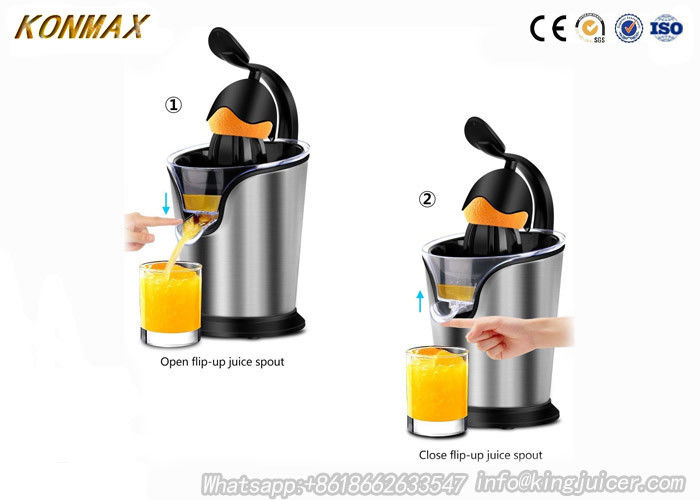 Compact 85W Electric Orange Juicer With Soft Grip Handle And Anti - Drip
