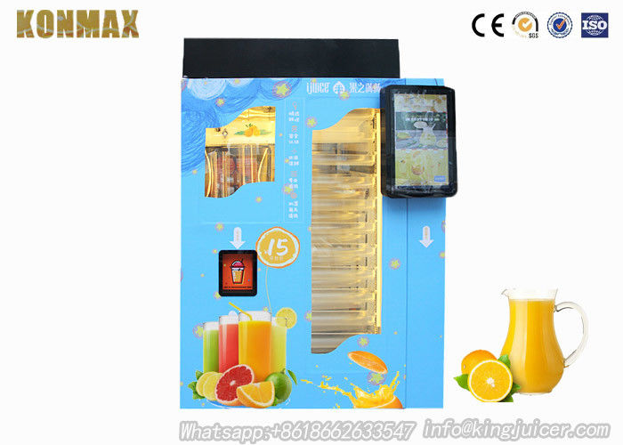 Smart Fresh Squeezed Fruit Juice Vending Machine , Orange Vending Machine