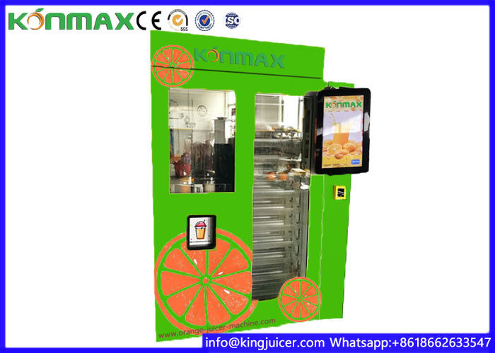 Coin And Note Payment Fruit Juice Vending Machine With Cooling System