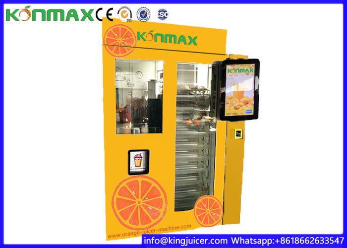 Scan code payment orange juice vending machine price fresh juice vending machine with CE certification
