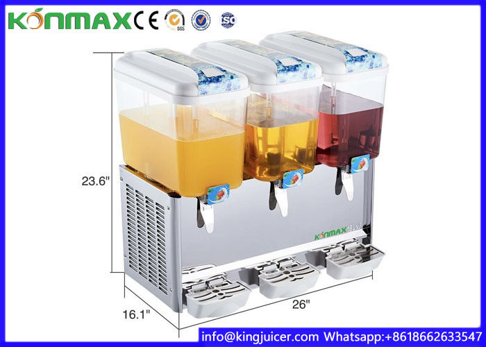 3 tank restaurant beverage dispenser with capacity 54 liters / Cold