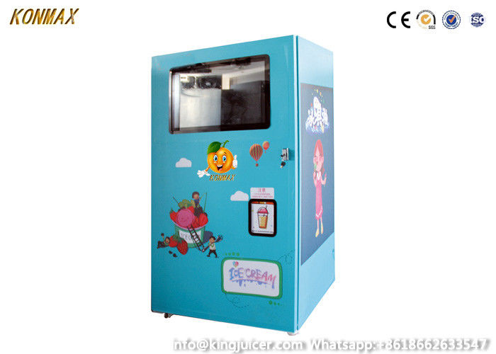 LCD Screen Self Service Ice Cream Vendo Machine Soft Serve