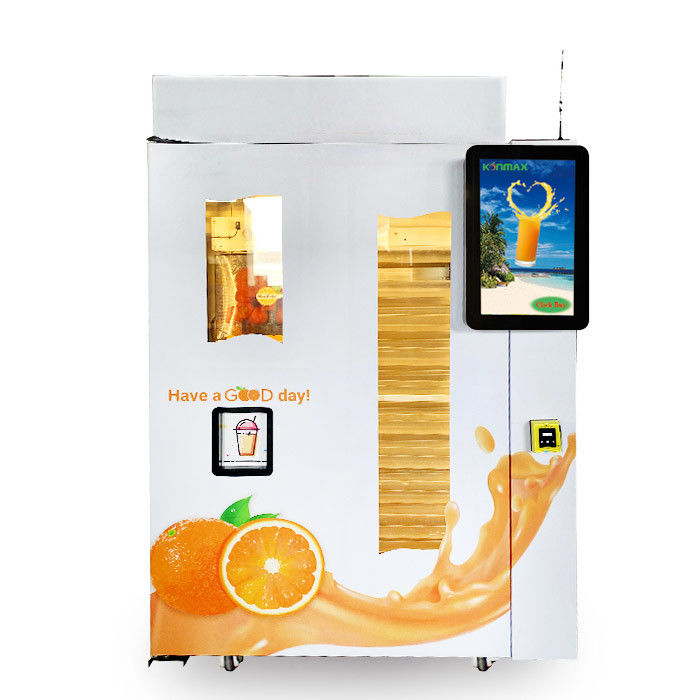 Intelligent Automated Fresh Orange Juice Vending Machine With 20 Inch Lcd Size