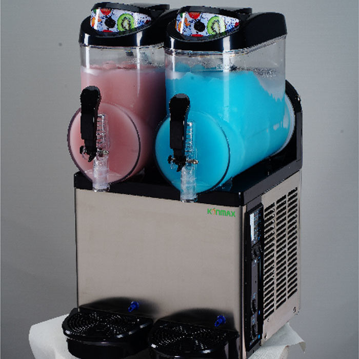 Commercial 2 Bowls Milkshake Smoothie Mini Size Tabletop Slushie Machine