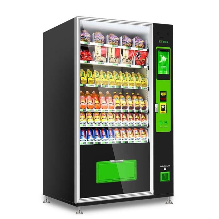 110V 300kg Coins Operate Snack And Drink Machine With Cooling System